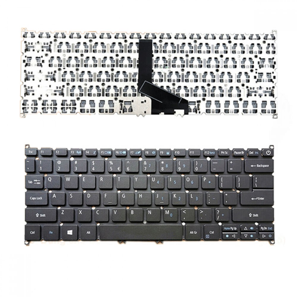 Bàn phím dùng cho Acer SF313-51,SF313-52,SF313-53,SF314-57,SF514-52,SF514-53 (Màu Đen) Có nút nguồn