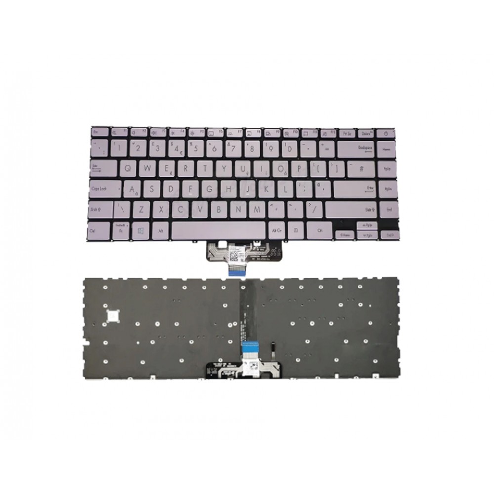 Bàn phím dùng cho Asus Q408,Q408U,Q408UG (Màu Bạc Hồng ) Có đèn