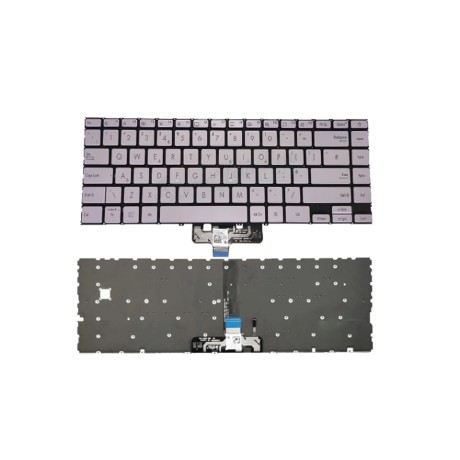 Bàn phím dùng cho Asus Q408,Q408U,Q408UG (Màu Bạc Hồng ) Có đèn