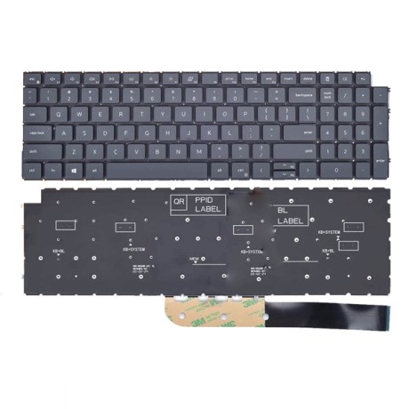 Bàn phím dùng cho Dell Inspiron 3510,3511,3515,5515,5510,3530,3535,7510,Dell Latitude 3520,3525,E3520,P108F,16Plus 7610, Dell vostro 5620,5625,7620 (Màu Xám)