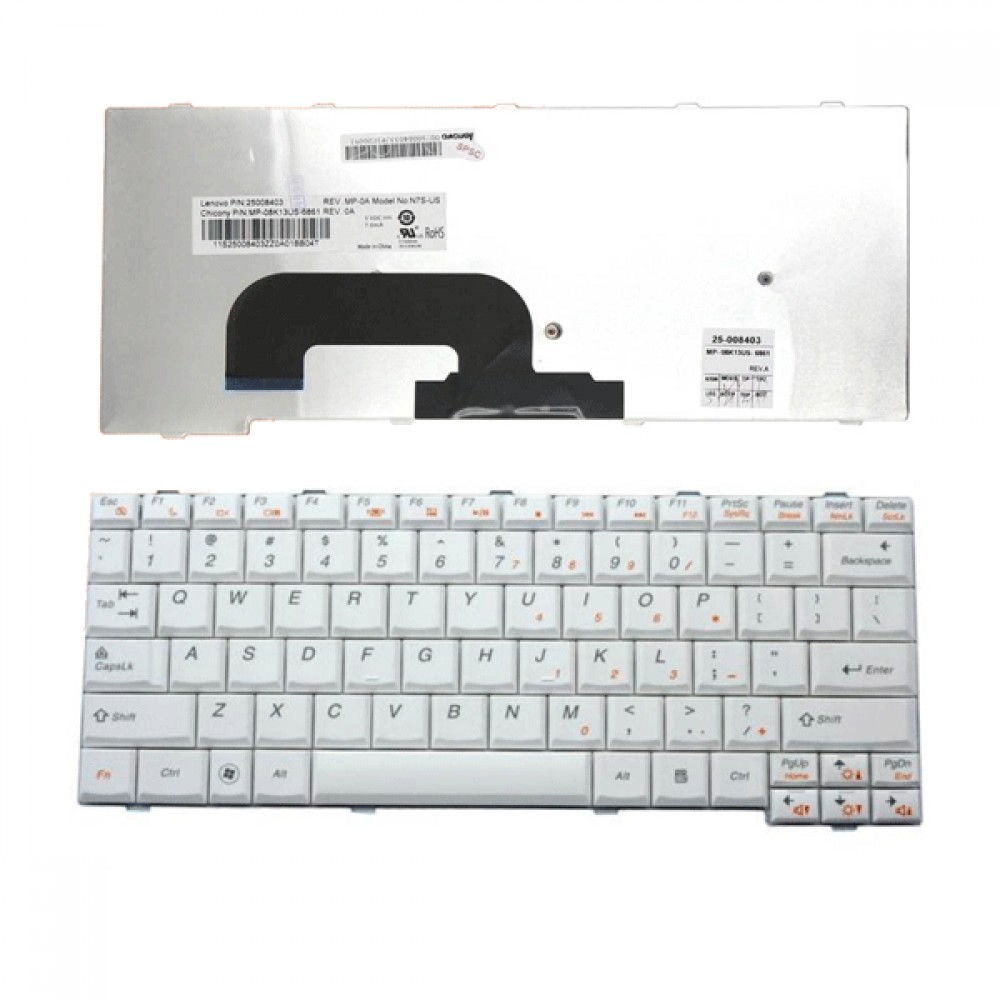 Bàn phím dùng cho Lenovo Ideapad S12 (Màu Trắng)