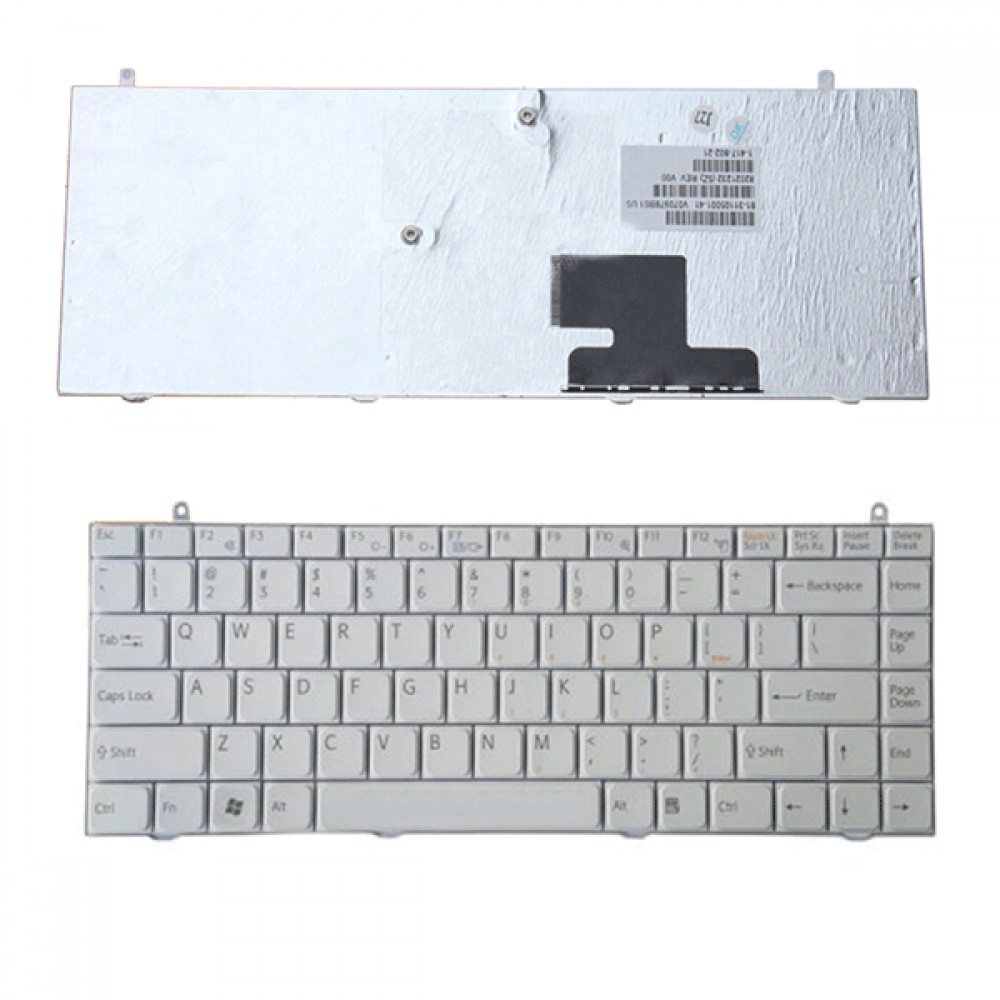 Bàn phím dùng cho Sony Vgn-FZ (Màu Trắng) Tiếng anh