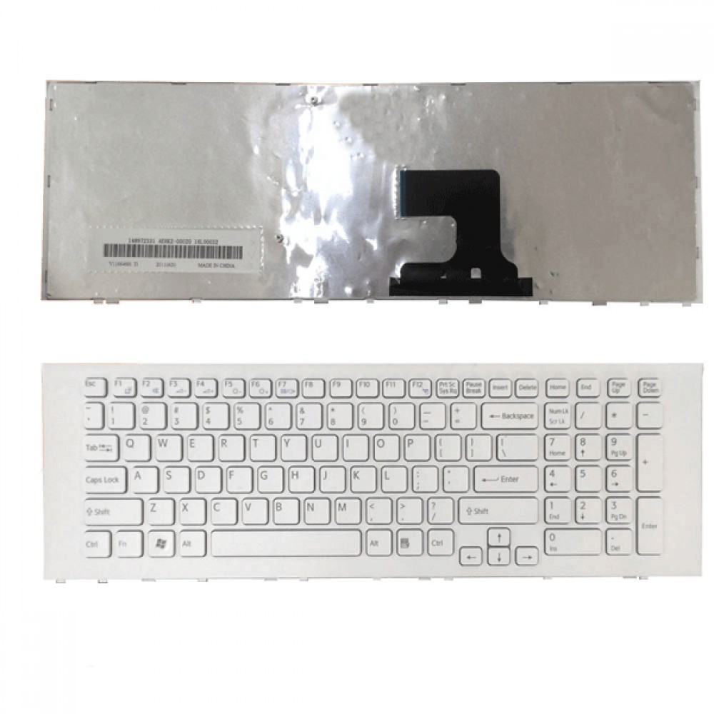Bàn phím dùng cho Sony Vpc-EF (Màu Trắng) Có Khung