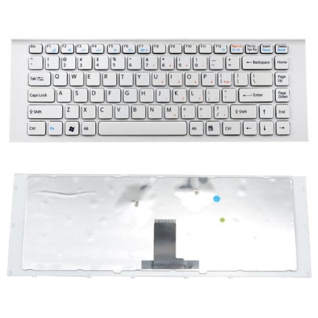 Bàn phím dùng cho Sony Vpc-EG (Màu Trắng) Có Khung