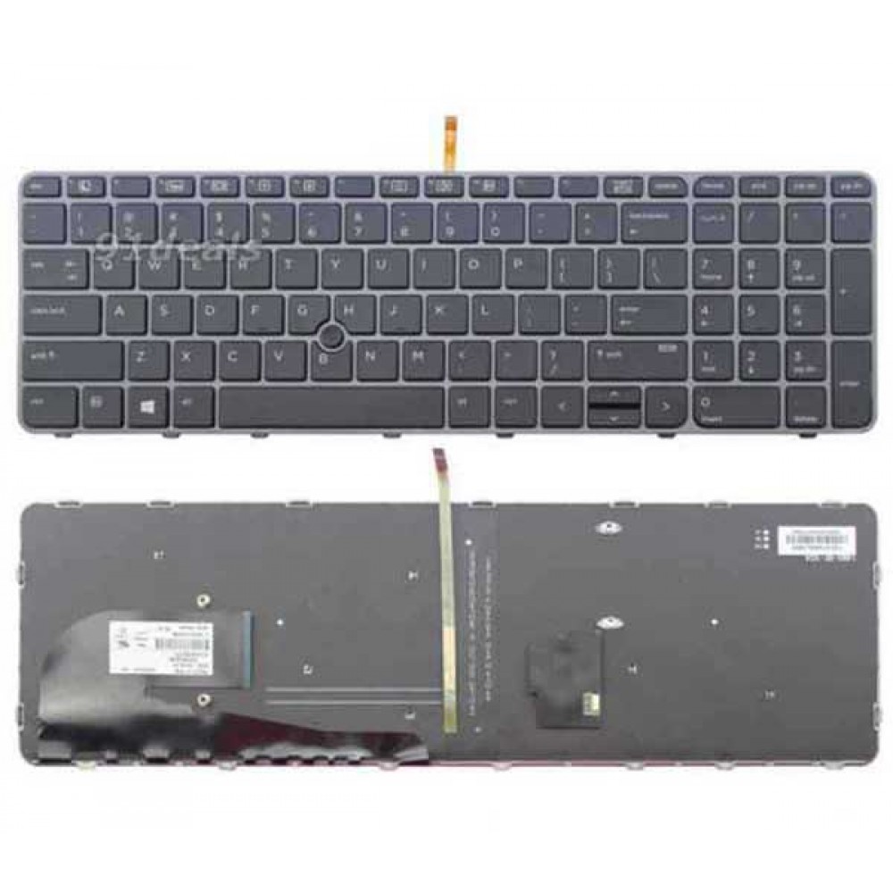 Bàn phím HP ZBOOK 15U G3(có đèn + khung +có chuột) TỐT keyboard