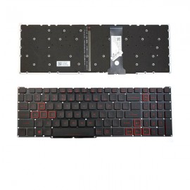 Bàn phím Tốt dùng cho Acer AN515-43,AN515-54,AN515-55,AN517-51,AN517-52 (Màu Đen Đỏ+Có Đèn) Có nút nguồn