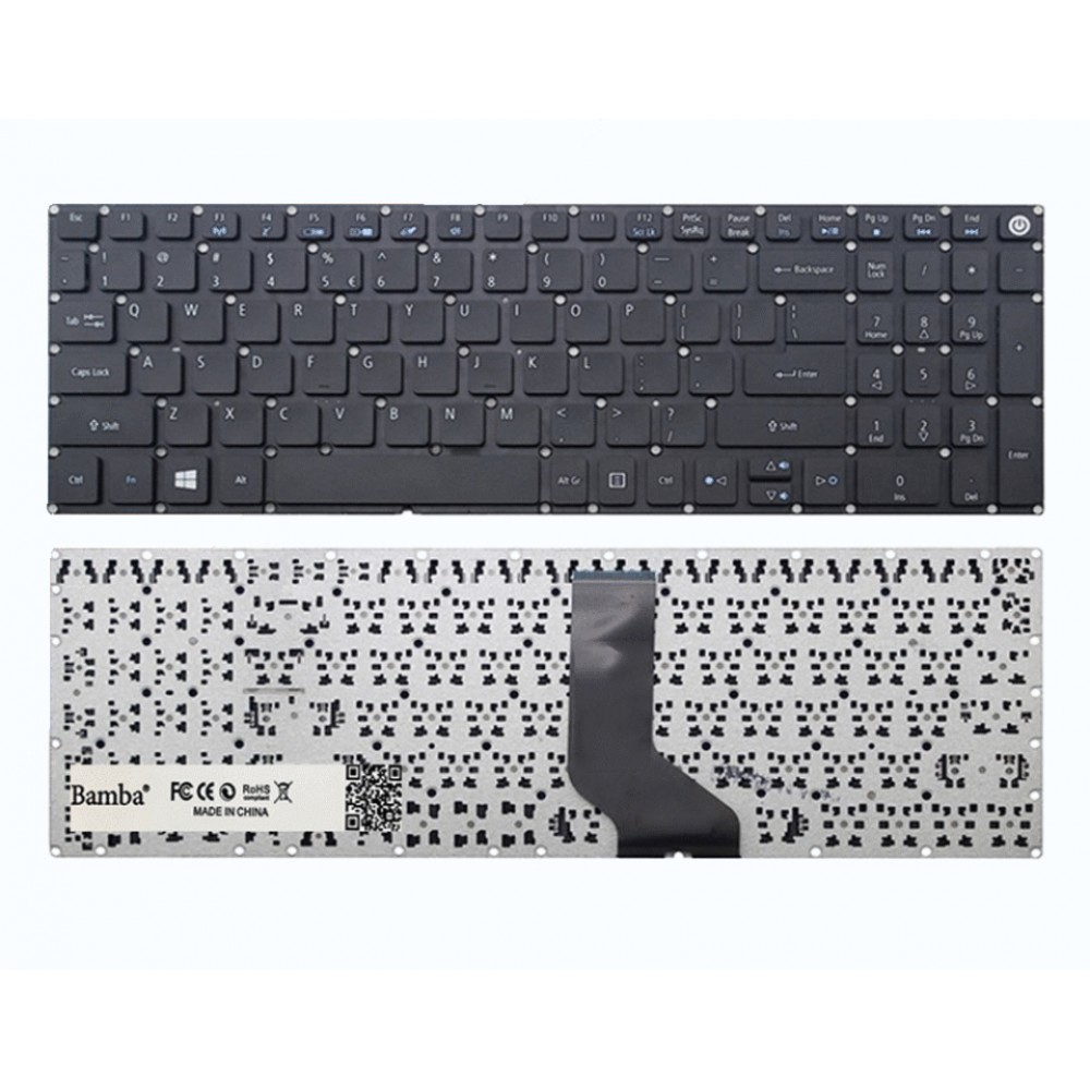 Bàn phím Tốt dùng cho Acer E5-522,E5-523,E5-573,E5-575,E5-722,F5-571,ES1-572,ES1-533,ES1-523,ES1-524,ES1-732 (Màu đen)