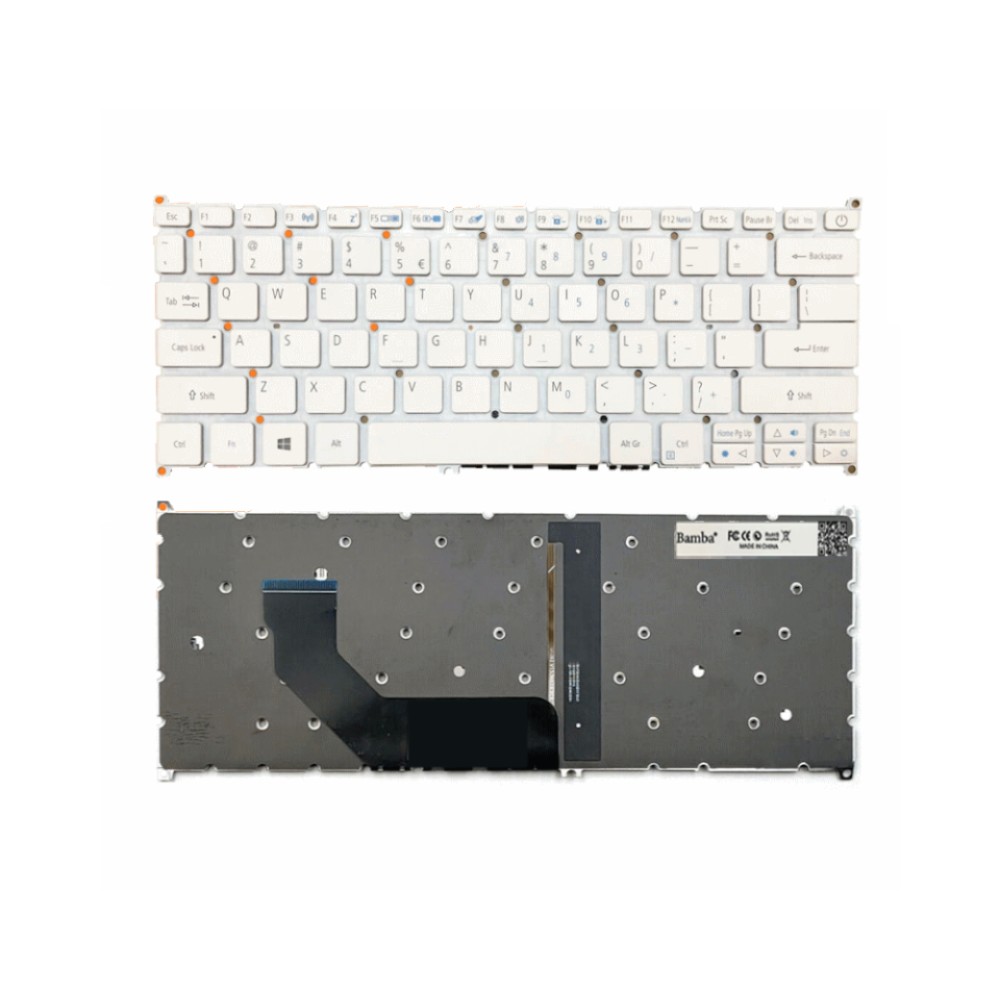 Bàn phím Tốt dùng cho Acer SF314-41,SF314-52G,SF314-53G,SF314-55G,SF314-56G (Màu Trắng+Có Đèn) Có nút nguồn