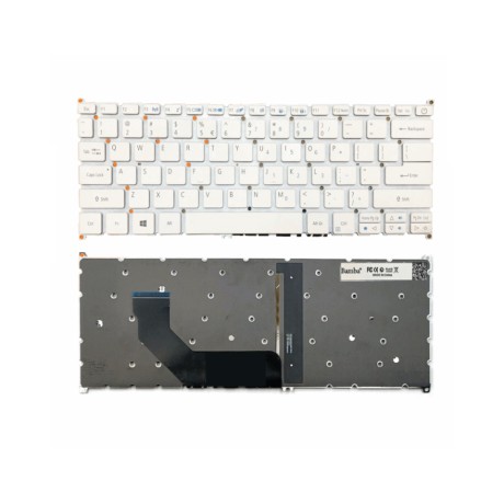 Bàn phím Tốt dùng cho Acer SF314-41,SF314-52G,SF314-53G,SF314-55G,SF314-56G (Màu Trắng+Có Đèn) Có nút nguồn