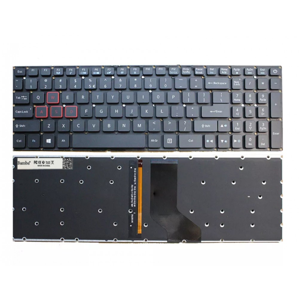 Bàn phím Tốt dùng cho Acer VX5-591,AN515-41,AN515-42,AN515-51,AN515-52,AN515-53 (Màu đen Đỏ) Có đèn