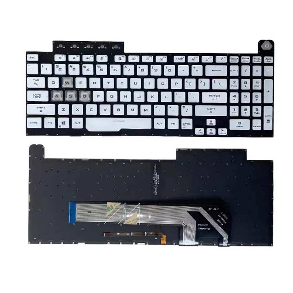 Bàn phím Tốt dùng cho Asus FX506,FA506,FA506Q,FX506L,FA506U,FA706,FX706 (Màu Trắng) Có Đèn
