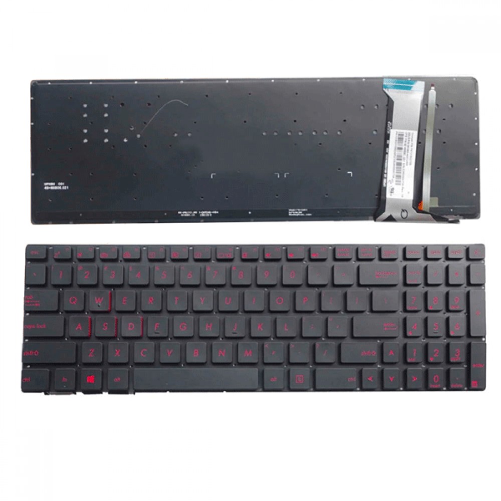 Bàn phím Tốt dùng cho Asus GL552,G550,G550JK,G550JX,GL550,G551 (Màu Đen Đỏ) Có Đèn