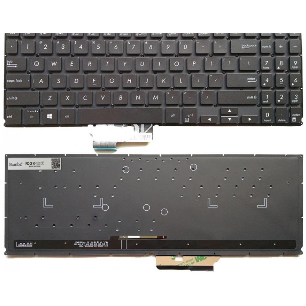 Bàn phím Tốt dùng cho Asus Q536F,Q536FD,Q546F,Q546FD (Màu Đen) Có Đèn
