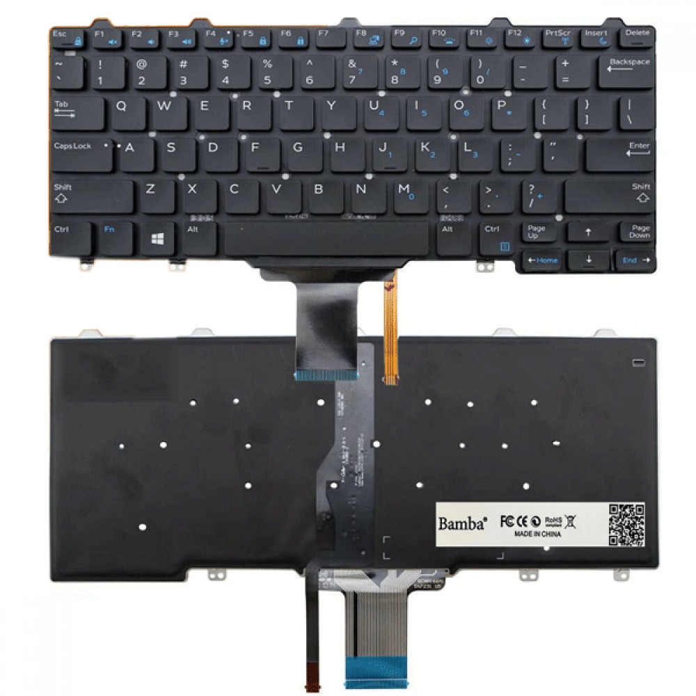 Bàn phím Tốt dùng cho Dell Latitude E5250,E7250,E7270,Dell Xps 9250 (Cable Dài) Có Đèn