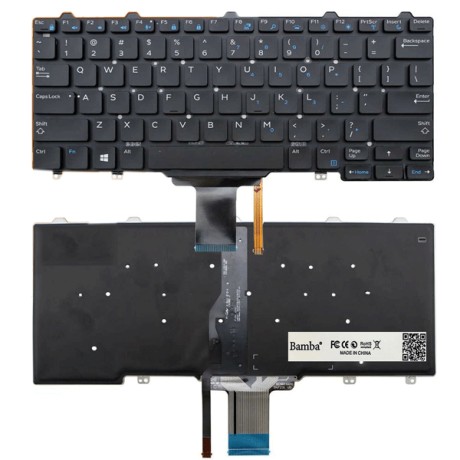 Bàn phím Tốt dùng cho Dell Latitude E5250,E7250,E7270,Dell Xps 9250 (Cable Dài) Có Đèn