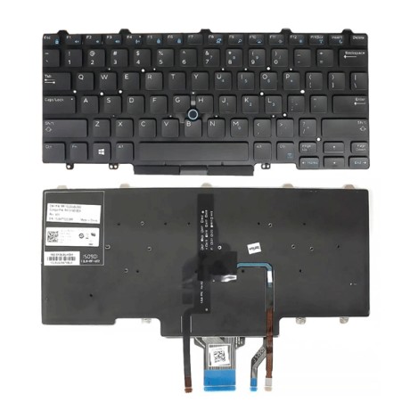 Bàn phím Tốt dùng cho Dell Latitude E5450,E5480,E7450,E7470,E7480 (Chuột trái+phải) Có Đèn