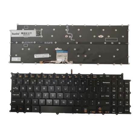 Bàn phím Tốt dùng cho LG Gram 15ZD90P,16ZD90P (Màu Đen+Cable Lớn) Có đèn