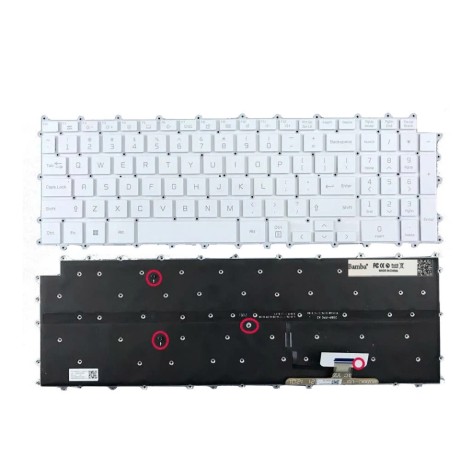 Bàn phím Tốt dùng cho LG Gram 17Z90P,17Z95P (Màu Trắng) Có đèn