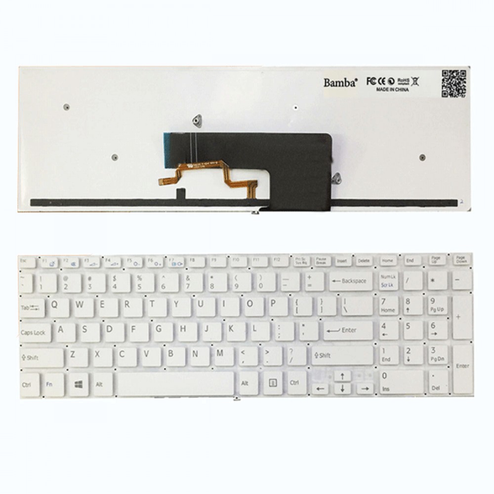 Bàn phím Tốt dùng cho Sony Fit15,SVF15,SVF15E (Màu Đen) Có Đèn