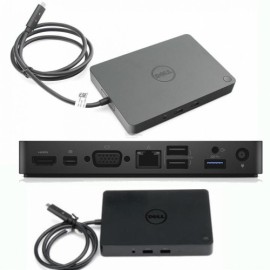 Dock Dell WD15 - Bộ chuyển đổi cổng kết nối type C , hỗ trợ xuất 3 màn hình ngoài cho Laptop (sạc tùy chọn)