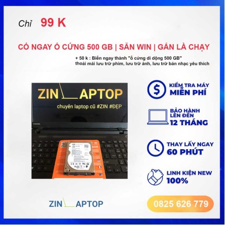 CHỈ 99 K | CÓ NGAY Ổ CỨNG 500 GB | SẴN WIN | GẮN LÀ CHẠY
