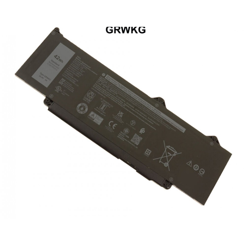 Pin dùng cho Dell Latitude 3340,3440,3540,5340,5440, 3540, 5540 Dell Precision 3480,3580 (GRWKG,R73TC) 42wh