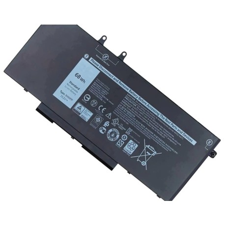 Pin dùng cho Dell Latitude 5401,5501,5410,5510,Precision 3541,3551 (3HWPP) 15.2V-68WH