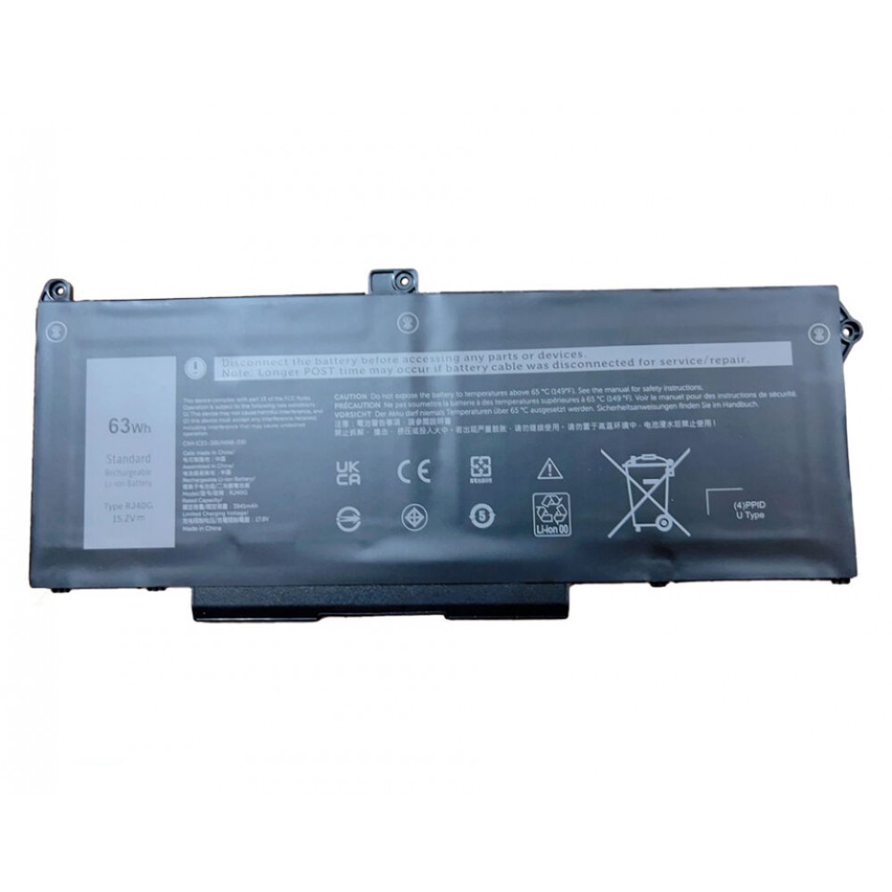 Pin dùng cho Dell Precision 3560,Latitude 5420,5520 (RJ40G,01K2CF,075X16) 63WH