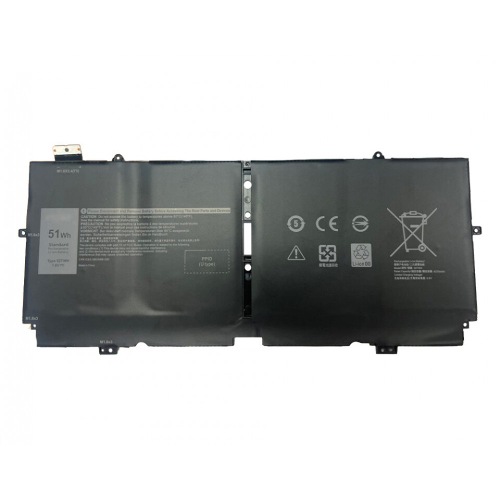 Pin dùng cho Dell Xps 7390 2 in 1,XPS 9310 2 in 1 (XX3T7,52TWH) 51Wh