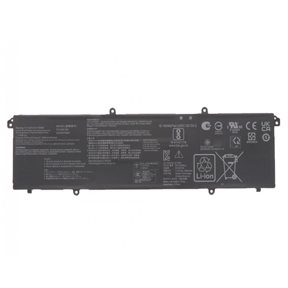 Pin Tốt dùng cho Asus Asus M1403QA,X1403ZA,M1503IA,X1503ZA,M1603QA,X1603Z,K3402Z,K3502Z,M3402QA,K3402ZA, M3402RA,M5402RA,S5402ZA,K3502ZA,M3502QA,M5602QA,M5602RA,S5602ZA (C31N2105)