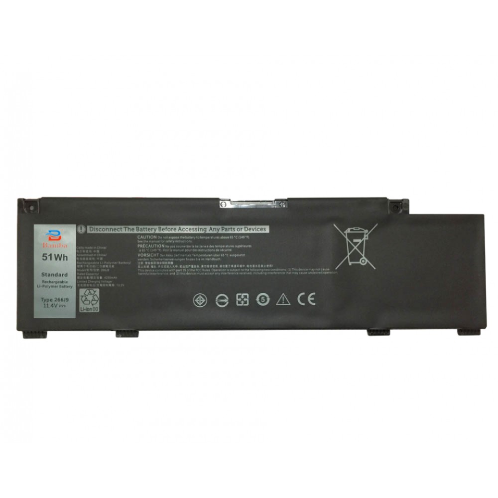 Pin Tốt dùng cho Dell Inspiron 3590,3779,3790,5490,5500,5505,5587,7590,7790 (0M4GWP,0266J9,266J9,C9VNH, M4GWP,P89F,P89F001,PN1VN) 51WH