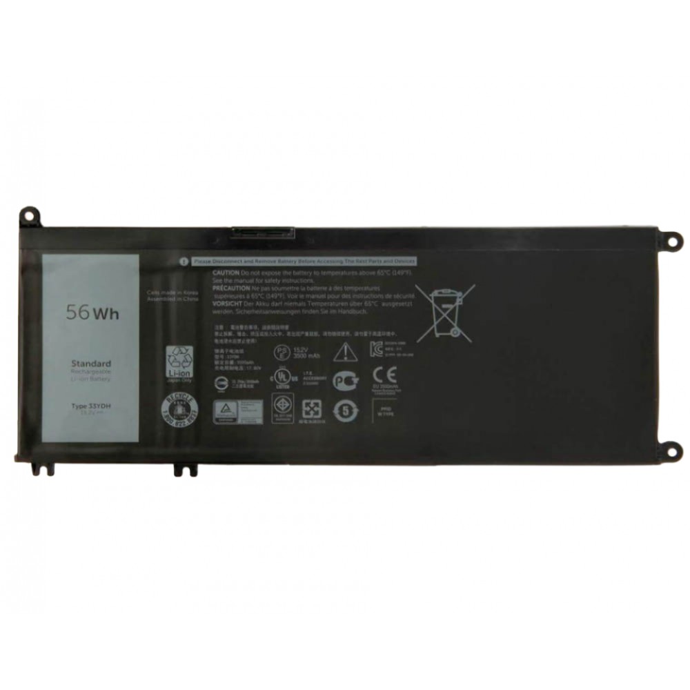 Pin Tốt dùng cho Dell Latitude 3380, 3480,3490,3580,3590,Inspiron 7353,7573,7773,7778,7779,7786, 3579,3779,5587,7588 (33YDH,W7NKD) 56WH