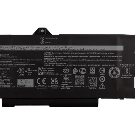 Pin Tốt dùng cho Dell Latitude 5421,5431,5521,5531, Precision 3561,3571,3470,Alienware m17 R5 (GRT01) 64WH