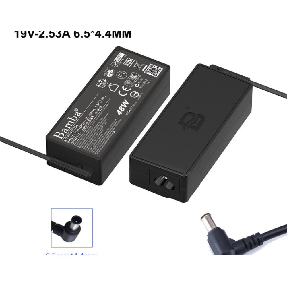Cục nguồn Tốt 19V-2.53A (đầu kim) dùng cho màn hình LG