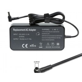 Cục Sạc 19.5V-7.7A (Đầu kim) Slim Cho Laptop Asus FX505,FX566,FX705,FX86,FX95,FX506,FA506,FX706,FX76,G531GT,G731G,GL731GT,G513IH,G713IH,Msi..