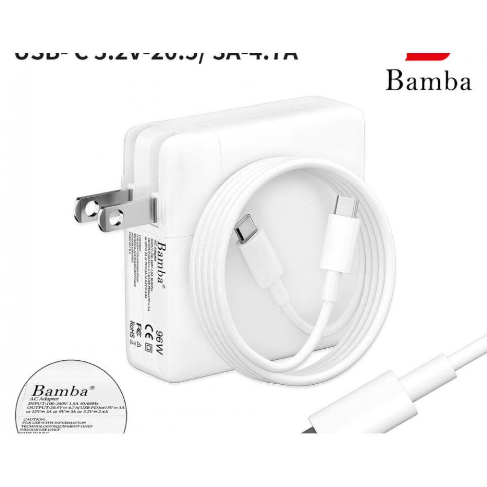 Cục Sạc 20.5V-4.7A (Usb C) 96W Cho Apple A1990,A1707,A2141,A2166