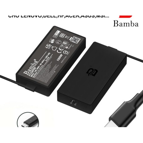 Cục Sạc 20V-5A Usb C Cho Laptop Dell Xps 15-9500,9510,9575,Dell Xps 17-9700,9710,Dell Inspiron 16- 7620,7630,Dell Precision 3480,3490,3580,3581,3590,3591,5480,5490,5680,5690, Dell Latitude 3450,3550,5340,5350,5440,5450,5455,5540,5550,7340,7350,7440,7450,7