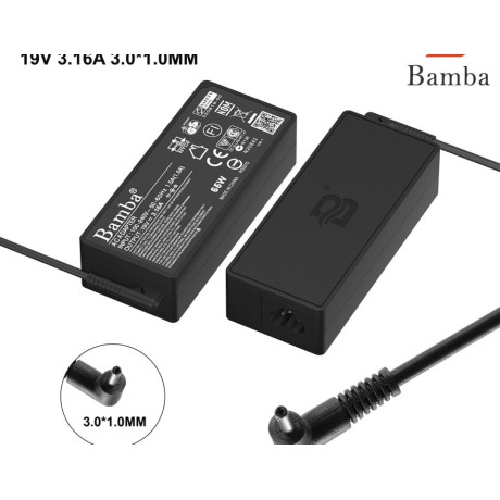 Cục Sạc Tốt 19.5V-3.16A (Đầu nhỏ) Cho Laptop Samsung NP900X3,900X4,900X5,905S3,530U2,530U4,535U3,540U3
