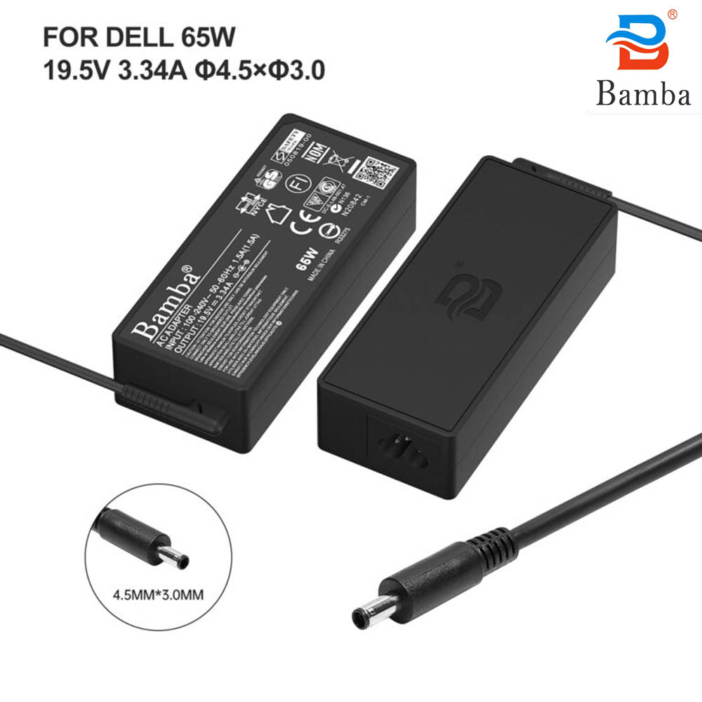 Cục Sạc Tốt 19.5V-3.34A (Đầu Kim nhỏ) Cho Laptop Dell Xps 12,Xps 13,L321X,L322X,Inspiron 3135,3147, 3148,3152,3153,3157,3158,3162,3164,3168,3169,3510,3511,3515,5515,5510,7510,5480,5481,5485,5488,5445,5442,5447,5448,5551,5555,5558,5559 7558,7569,7579,7460,