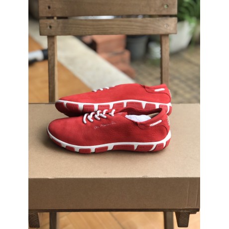 Jazaru - Đỏ hoàng gia (đỏ sáng), da lộn nguyên miếng, size 37 - Giày thể thao, Giày chính hãng, Giày Pháp