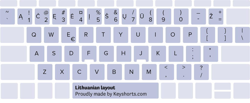 Bố cục bàn phím Windows tiếng Litva