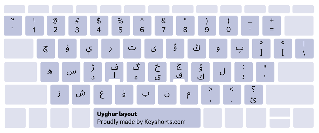 Bố cục bàn phím Windows Uyghur